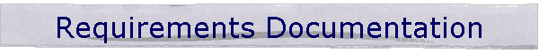 Requirements Documentation